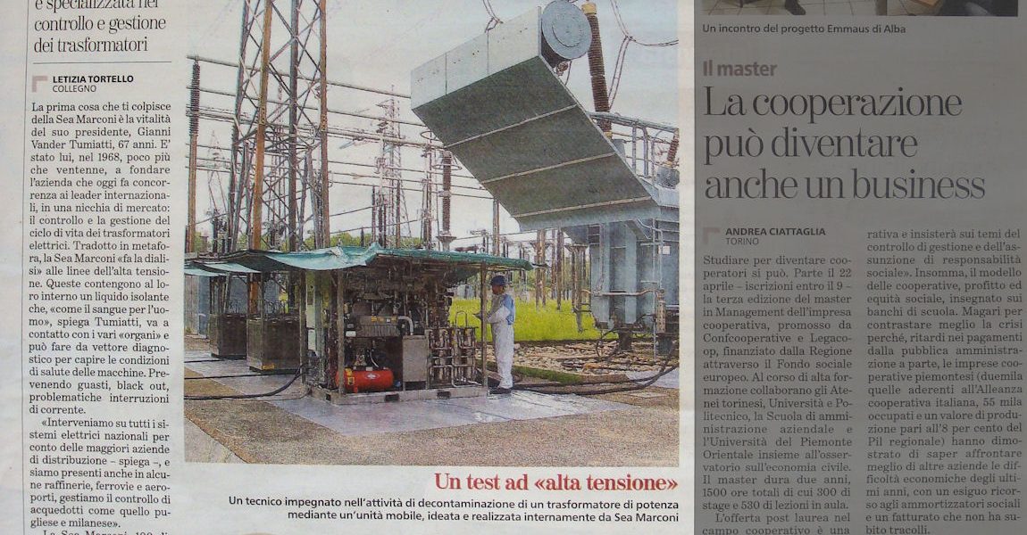 Sea Marconi impresa d’eccellenza su La Stampa
